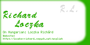 richard loczka business card